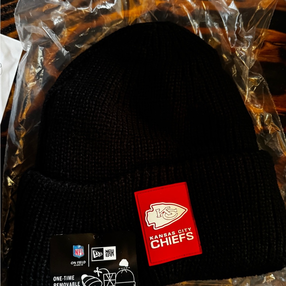 New Era Black Kansas City Chiefs Beanie